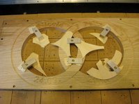 Fixieren der Ringe vor dem Ausfräsen